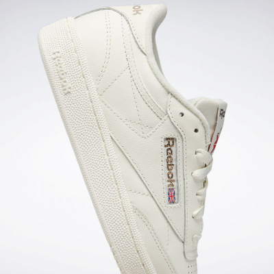 Патики Reebok Club C 85 Vintage W, кожа, за жени, крем боја