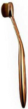 Furçë sysh Makeup Revolution Pro Precision Oval, me fibra sintetike, metalike ngjyrë flori