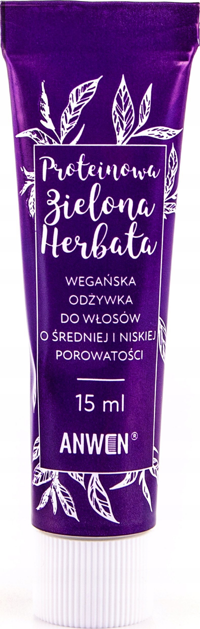Balzam flokësh Anwen Protein Green Tea, për flokë nga porozitet mesatar gjer tek i ulët, 15 ml