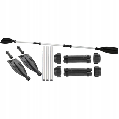 Lopata XQMax alumini për SUP dhe kajak, 150-210 cm, e zezë