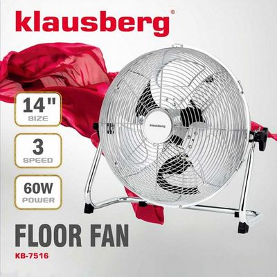 Ventilator Klausberg KB-7516, i argjendtë