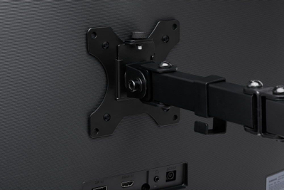 Krah monitori dopio Kensington SmartFit Ergo Dual Extended, për deri 32", metalik i zi