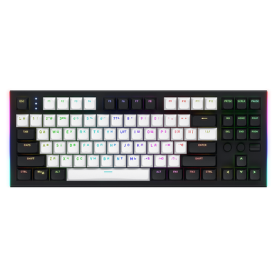 Tastierë mekanike HATOR HTK560 Gravity TKL, switch linear, layout US ANSI, portokalli e zezë
