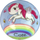 Top lodër Rainbow Ball për kalamaj, 8 cm, i butë, shumëngjyrësh