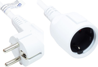 Kabllo rryme Alcasa P0102 W030, 3m, 16A, e bardhë