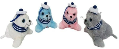Lodër pelushi fokë Seal With Voice, 40cm, me zë, ngjyra MIX