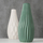 Vazo dekorative Boltze, stoneware, 24 x 10 cm, e bardhë