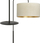 Lampadar Emibig Hilde LP1, E27 60W, strukturë metalike, i zi me abazhur të bardhë