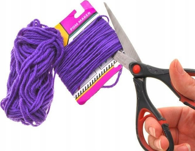 Set kreativ Girl's Creator Pom-Pom Scarf DIY, tezgjah edhe fije, shumëngjyrëshe