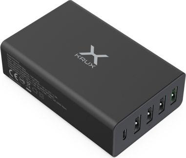 Krux KRX0044 Полнач 60W PD, 4x USB-A, 1x USB-C