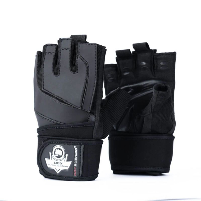 Doreza fitnesi DBX WG-163, termoaktive, me Velcro, të zeza