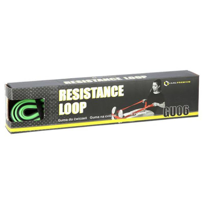 Shirit elastik rezistence HMS Powerband GU06, medium, 1 copë, jeshil