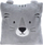 Jastëk pelushi Home Styling Collection ANIMAL, 43 x 43 cm, me veshë, gri