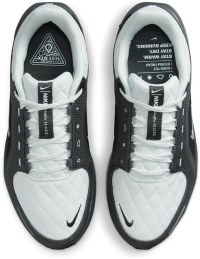 Atlete vrapimi për femra Nike Winflo 11 Gore-Tex, rezistente ndaj ujit, me Nike Air, gri e zezë
