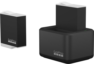 Полнач за батерии GoPro Dual, со 2 Enduro батерии, црн