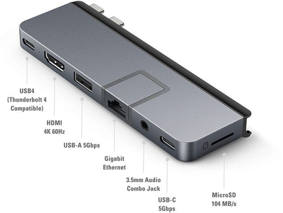 HUB HyperDrive DUO PRO 7-in-2 USB-C Hub, hiri