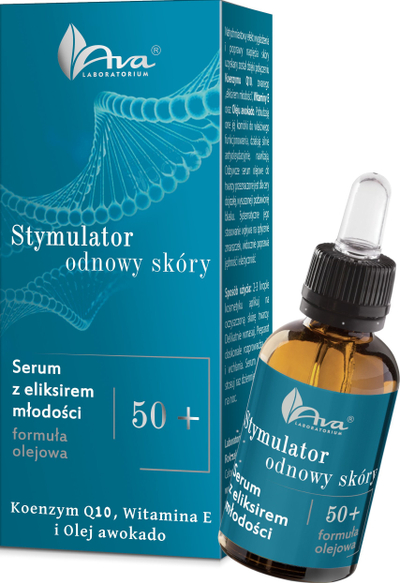 Serum për fytyrë Ava Skin Renewal Stimulator Face Concentrate, me acid hialuronik, 30 ml