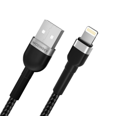 Kabllo karikimi Wozinsky WNBAL1 USB A në Lightning, 2.4A, 1m, e zezë