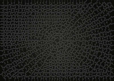 Puzzle Ravensburger, 736 pjesë, e zezë