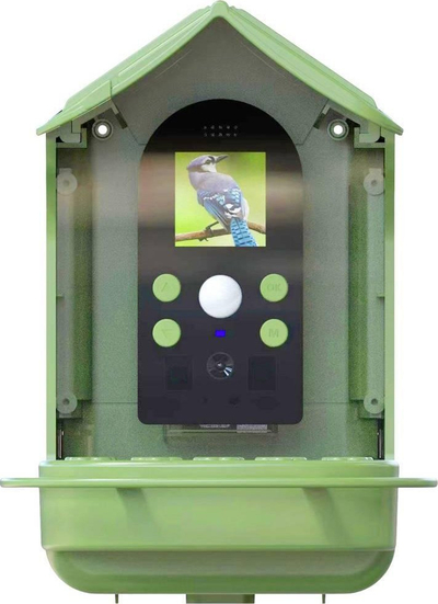 Kamerë me ushqyes zogjsh Easypix BirdyCam, video HD, me panel diellor, e gjelbër