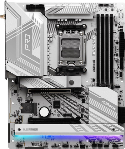 Pllakë mëmë ASRock X870 PRO RS WiFi, AM5, DDR5 256GB, ATX, e bardhë
