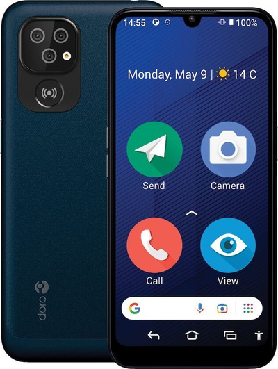Telefoni Doro 8210, 64GB 4GB RAM, 6.1", blu e errët