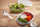 Kuti sallate Mepal Duo Salad Box Ellipse, me ndarje, Nordic Green