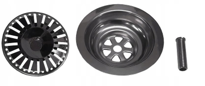 Филтер за мијалник Goobay Sink Strainer 3.5", не’рѓосувачки челик, завртка 45 cm, сребрен