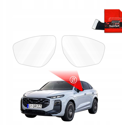 Folie pasqyre kundër shiut GrizzGlass ZeroDrop, për Audi Q3 Sportback 2025-2026, transparente