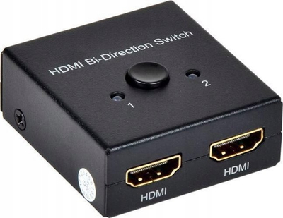 Ndarës HDMI Microconnect MC-HM-BI221, 4K, 2 porta, i zi