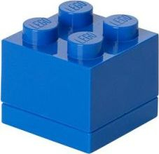 Kuti organizuese LEGO Mini Storage Brick, 4 nopa, 4.6 x 4.3 cm, polipropilen, blu