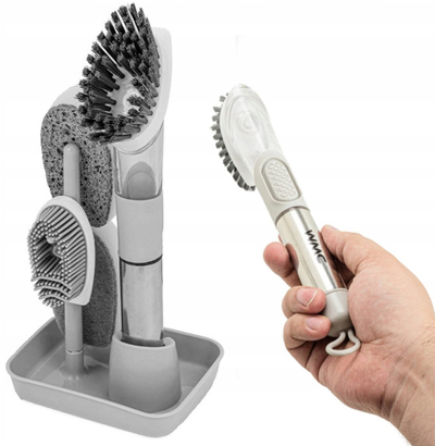Set furçash pastrimi WMC TOOLS, 4 pjesë, me koka të ndërrueshme