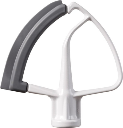 Aksesori i mikserit KitchenAid 5KFE5T Flex Edge Beater, për enë 4.8L, skaj silikoni fleksibël, gri me të bardhë