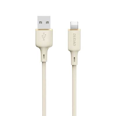 Kabllo karikimi Dudao L7SL USB-A në Lightning, 5A, 1m, bezhë