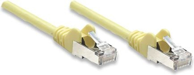 Kabllo rrjeti Intellinet CAT 5e, RJ-45 në RJ-45, 25cm, e verdhë