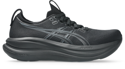 Atlete vrapimi ASICS Gel Nimbus 28 për femra, amortizim xhel, të zeza