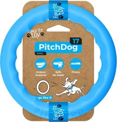 Lodër qenësh Waudog PitchDog, unazë hedhjeje 17 cm, blu