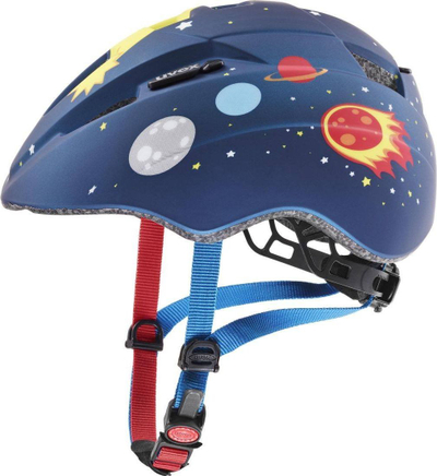 Helmetë biçiklete për kalamaj Uvex Kid 2 CC Blue Rocket, 46-52 cm, In-Mold, blu mat