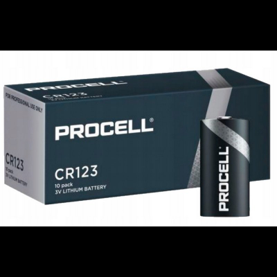 Литиумска батерија Procell CR123A, 3V, цилиндрична, сива