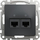 Prizë kompjuterike Schneider Electric Sedna Design GN.COMP.2XRJ45, 2x RJ45 Cat.6 UTP, anthracite