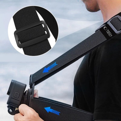 Mbajtëse gjoksi për kamera Tech-Protect GA100, për GoPro DJI, e zezë