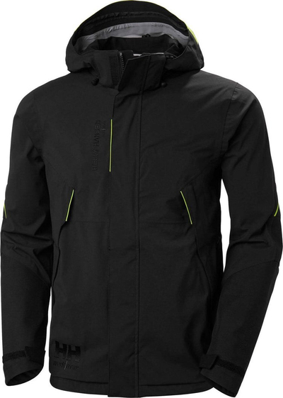 Xhaketë pune Helly Hansen Magni Evolution, shell tre-shtreshe, me kapuç, e zezë