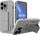Kuti mbrojtëse Wozinsky Kickstand Case për iPhone 13 mini, silikon i butë, me qëndrim, gri