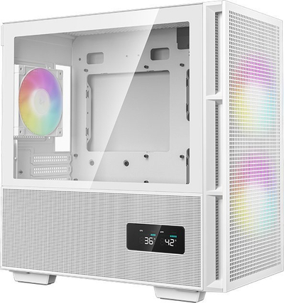Kasë Deepcool CH360 ARGB, e bardhë, Mini Tower