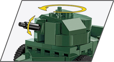 Lodër me tulla ndërtimi Cobi HC Rolls Royce Armoured Car, 267 copa, shkallë 1:35, jeshile ushtarake