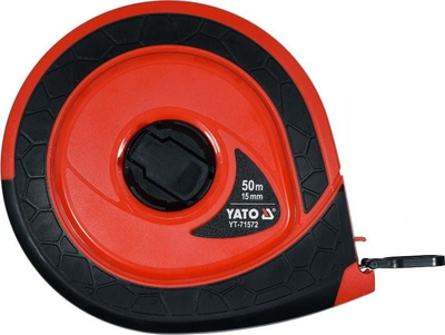 Metër matës Yato YT-71572, fibër xhami, 50 m, i kuq