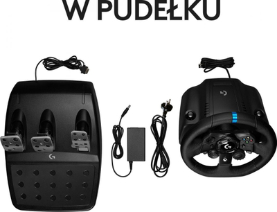 Set vozitjeje (timon, ndërrues shpejtësish dhe pedale) Logitech G923 për Xbox Series X / S / One / PC, i zi