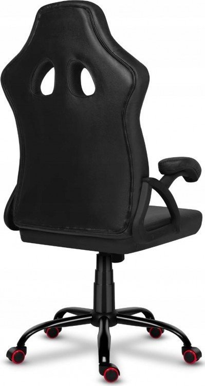 Karrige gaming VANGALOO, me ngritje me gaz, lëkurë sintetike, e zezë