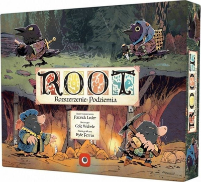 Zgjerim loje me letra Portal Games Root Underground, për 2 deri 6 vetë, shumëfraksional, shumëngjyrësh