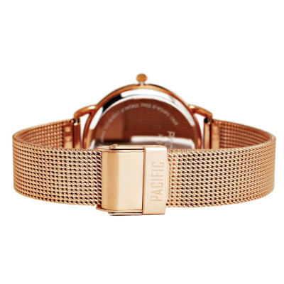 Orë dore për gra Pacific Chronograph X6180-4, 36mm, çelik inox, rozë gold